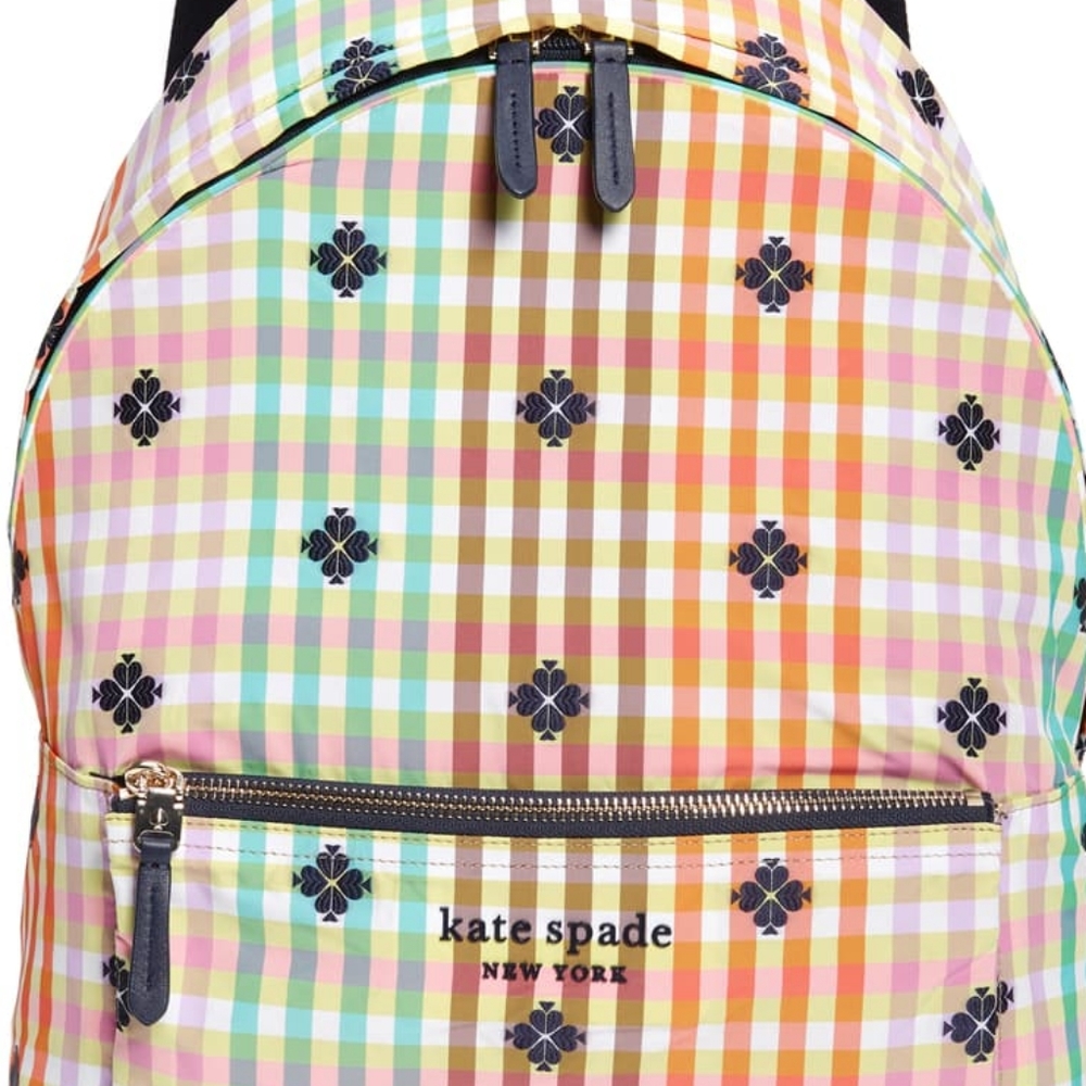Kate Spade Bella Plaid City Backpack